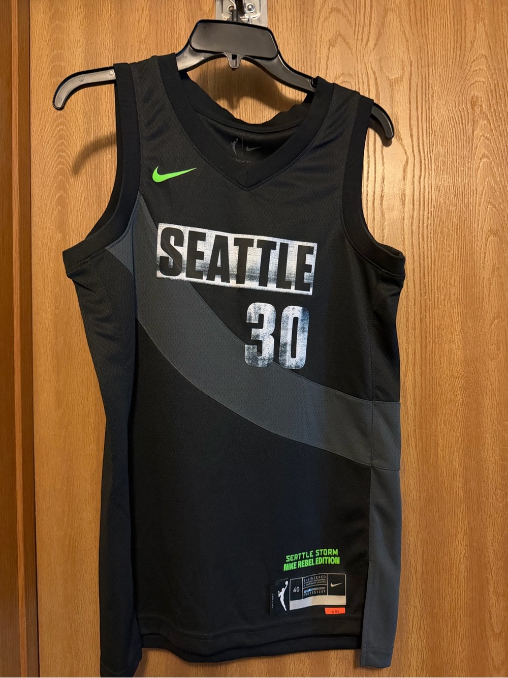 Brianna Stewart Seattle Storm #30 Black Women's Basketball Jersey